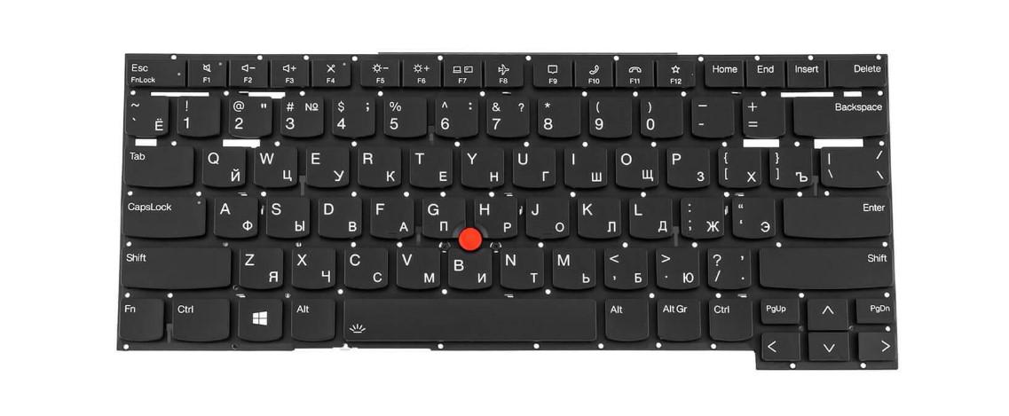 Клавиатура для ноутбука Lenovo Thinkpad P1 Gen 5 с подсветкой клавиш (5M11D12221)