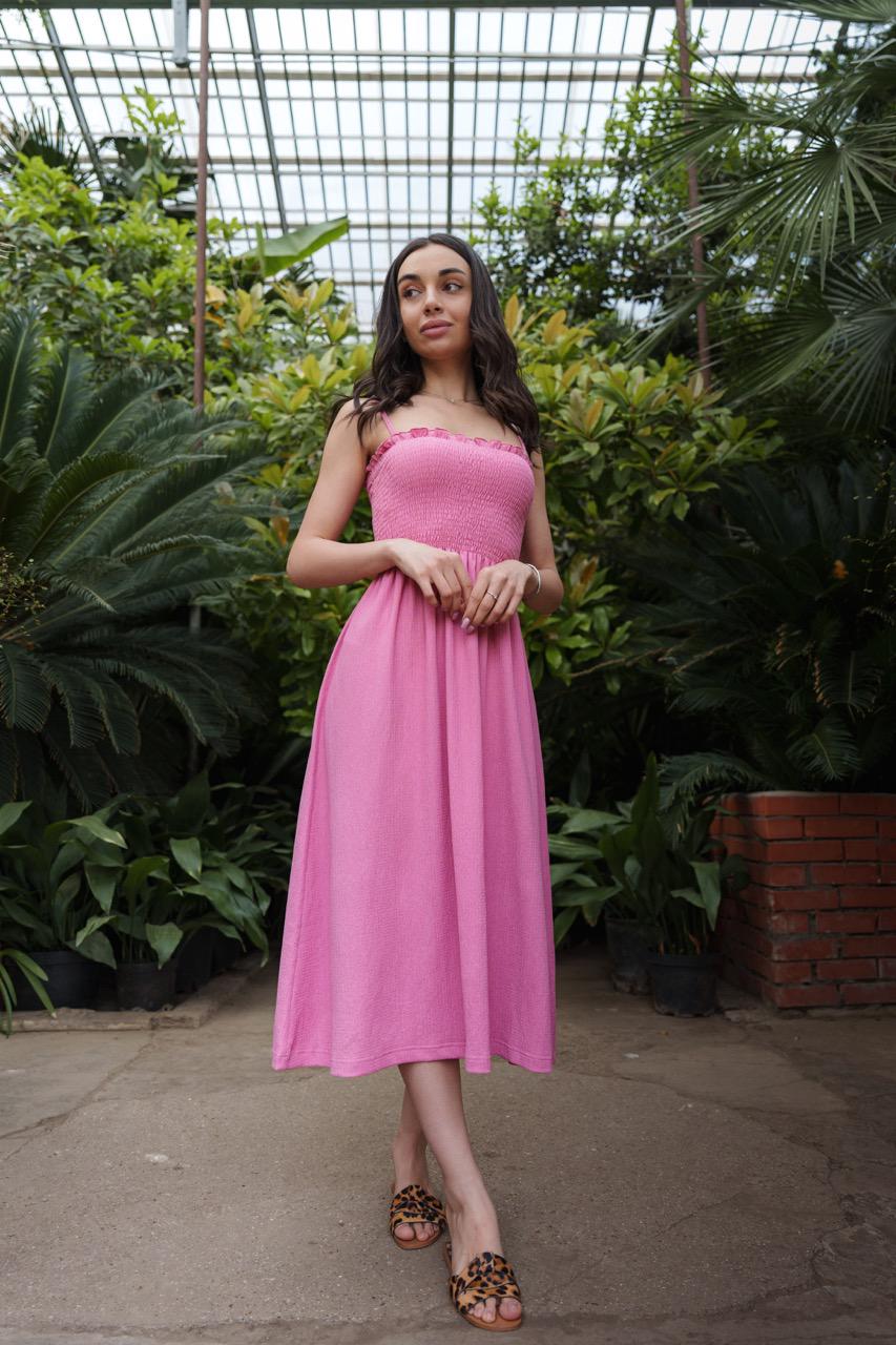 Сарафан жіночий літний Sarko Дріада жатка S Пелюстковий рожевий (00047) - фото 9 Сарафан жіночий літний Sarko Дріада жатка S Пелюстковий рожевий (00047) - фото 9