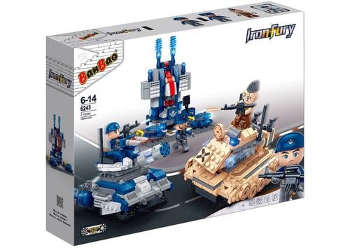 Конструктор BanBao Армия 23в1 Танковое сражение 538 дет. (6243)