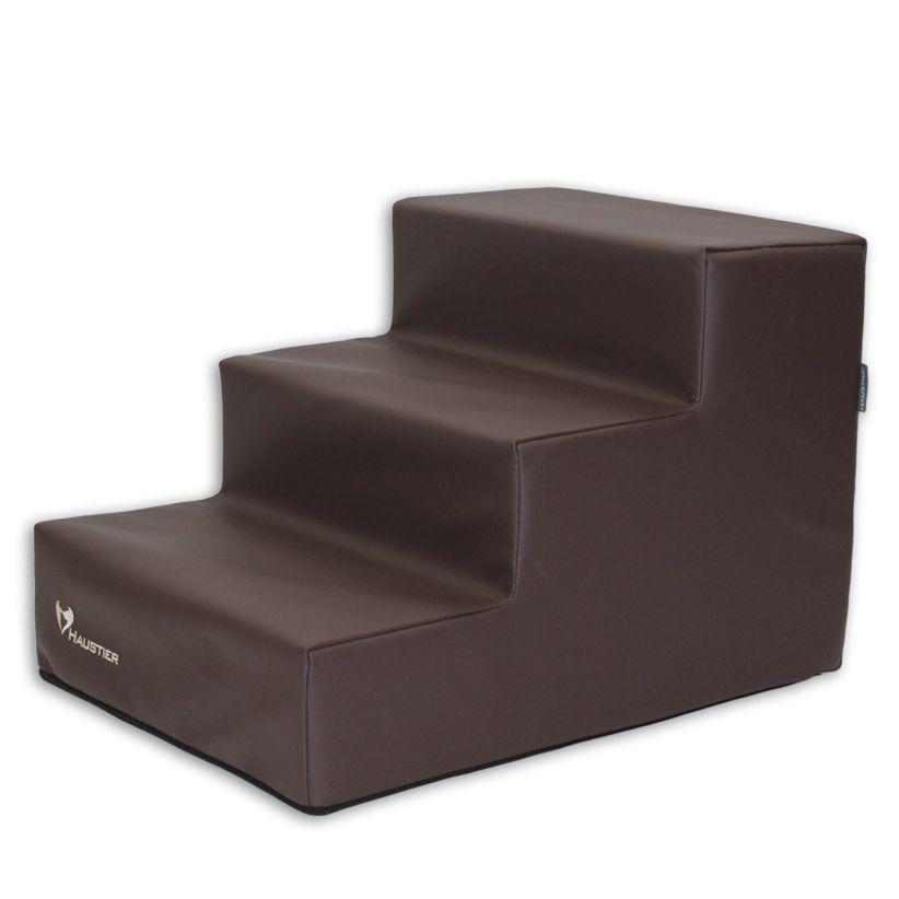 Ступеньки для Собак Haustier Chocolate 3х-уровневые экокожа влагостойкие 54х40х36см (R1-1-e03) - фото 1 Ступеньки для Собак Haustier Chocolate 3х-уровневые экокожа влагостойкие 54х40х36см (R1-1-e03) - фото 1