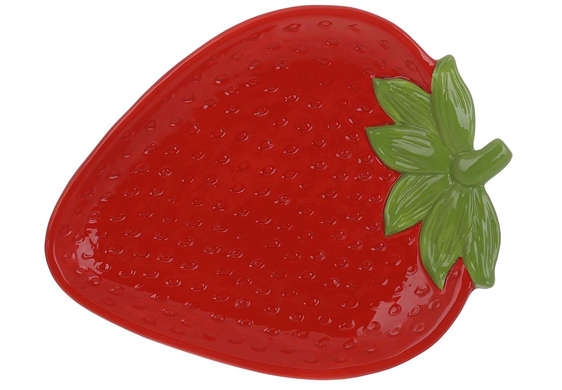 Набор тарелок керамических BonaDi Strawberry 31х23,5х3,5 см 2 шт. Красный (928-048)