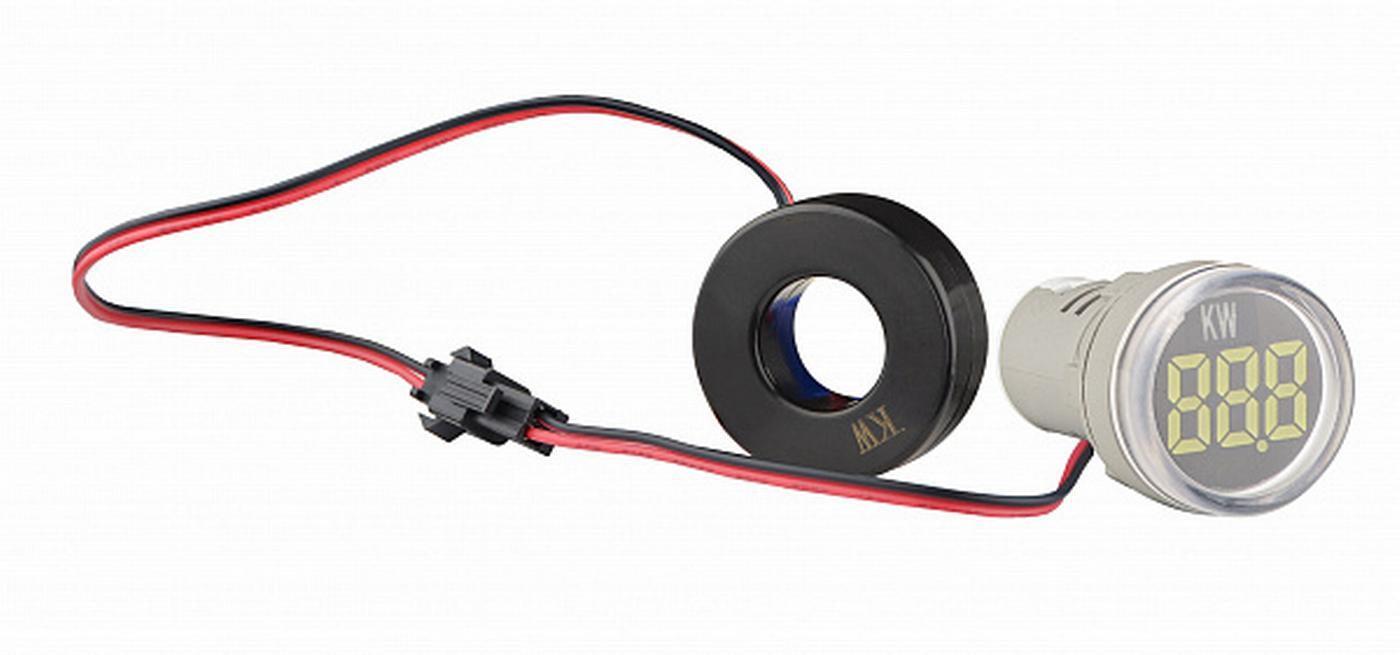 Світлосигнальна арматура АСКО-УКРЕМ з індикатором споживаної потужності тип А серії U-ADM-W кругла ᴓ22 мм Білий (00000055194)