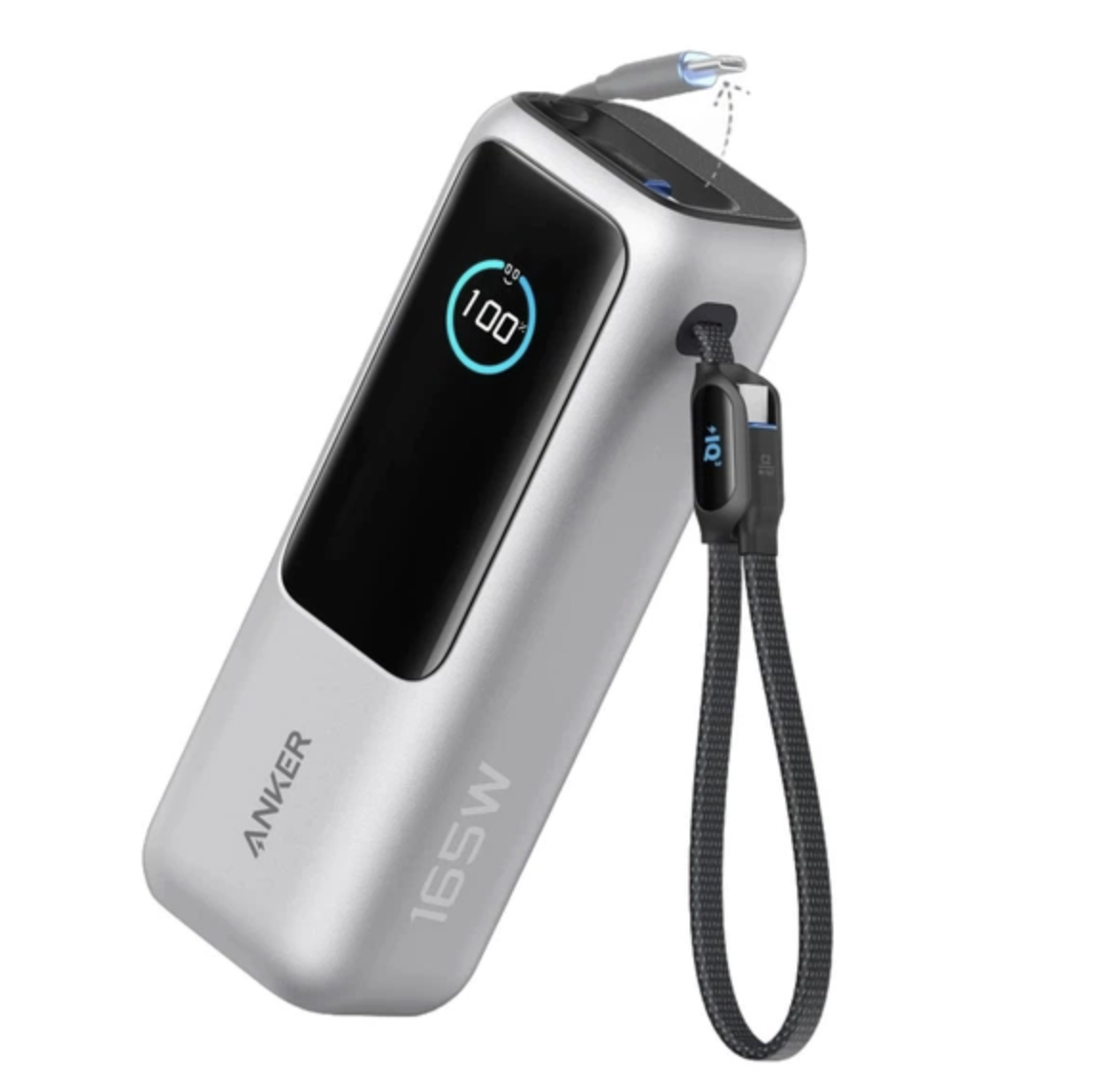 Повербанк Anker ZOLO 25000mAh 165W Ultra-Fast Portable Silver