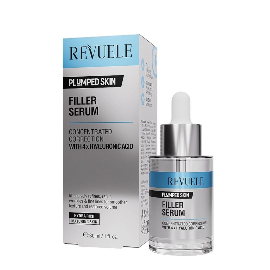 Сироватка-філер для обличчя Revuele Plumped Skin Filler з гіалуроновою кислотою 30 мл (13352096)