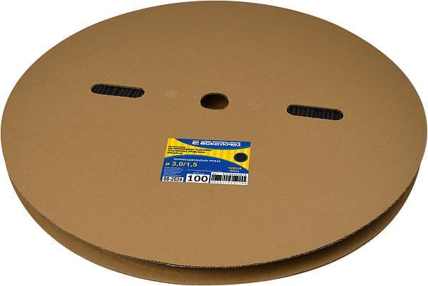 Трубка термоусадочная АСКО-УКРЕМ 3/1,5 мм 100 м Черный (28685235)