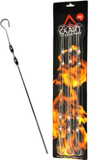 Набор шампуров Kamille скаут 6 шт. 60 см - фото 2 Набор шампуров Kamille скаут 6 шт. 60 см - фото 2