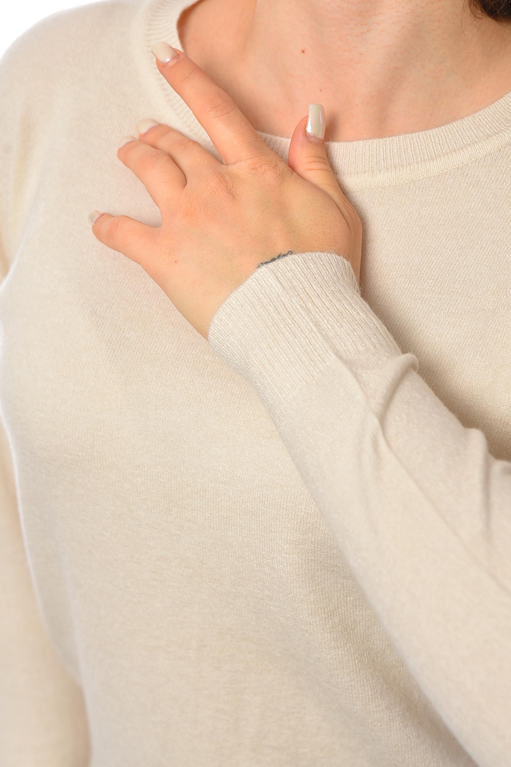 Светр жіночий M-L Бежевий (192515) - фото 4 Светр жіночий M-L Бежевий (192515) - фото 4