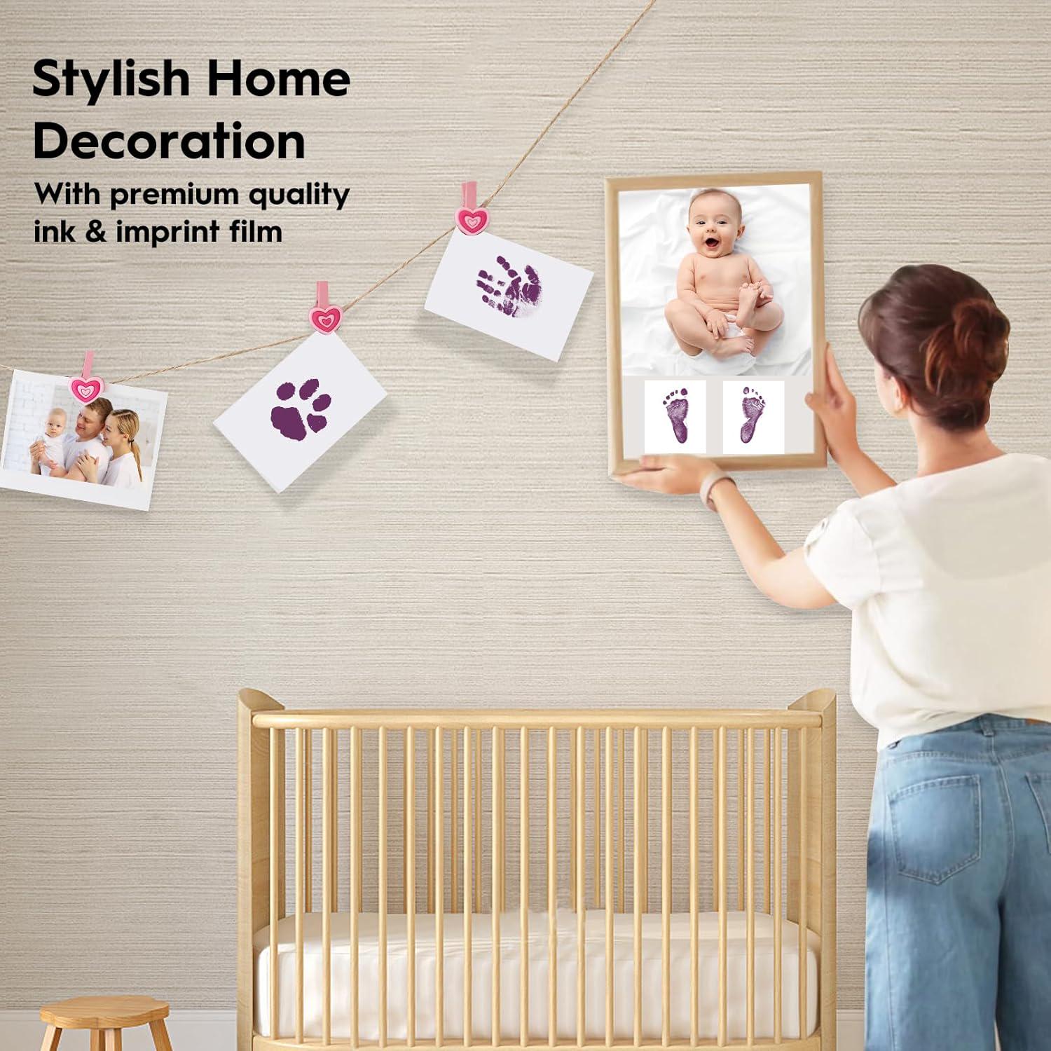 Набор для создания отпечатков детских ручек и ножек Фиолетовый (20294) - фото 8 Набор для создания отпечатков детских ручек и ножек Фиолетовый (20294) - фото 8