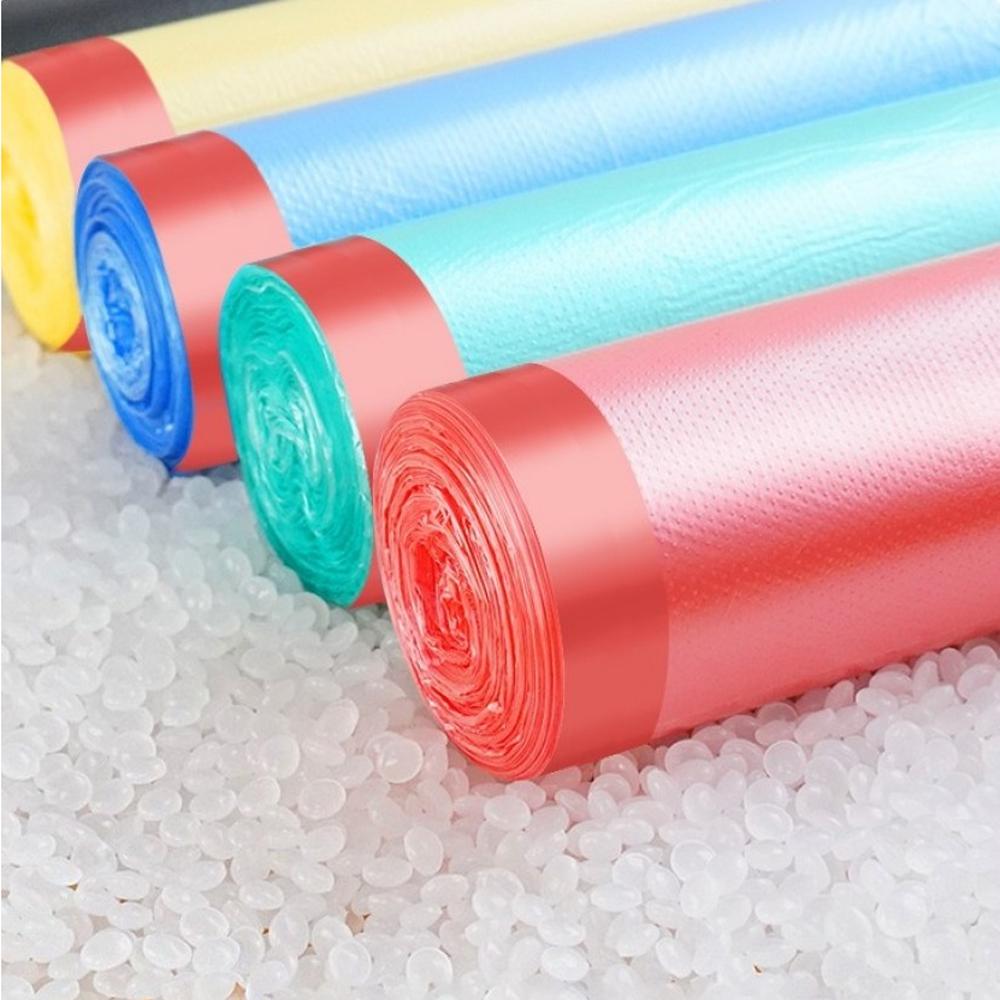 Набор полиэтиленовых пакетов для мусора с ручками на 20 л 5 рулонов по 13 шт. Мультиколор - фото 2