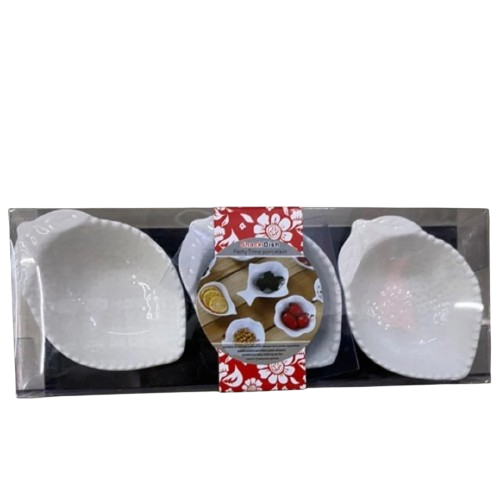 Набор соусниц Stenson фарфор 22,5х8,5х3,1 см 3 шт. Белый (R91932)