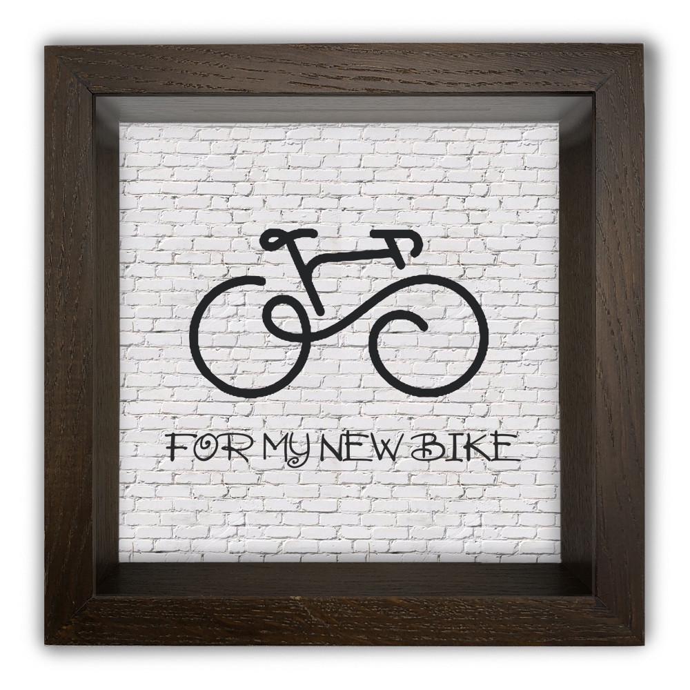 Скарбничка For a bike дерев'яна 20x20x6,5 см Коричневий (хркп0008ка)
