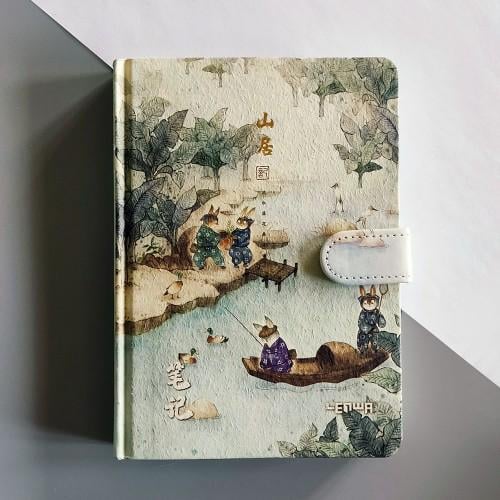 Блокнот фактурний з ілюстраціями в стилі китайського живопису Yetu (1261)