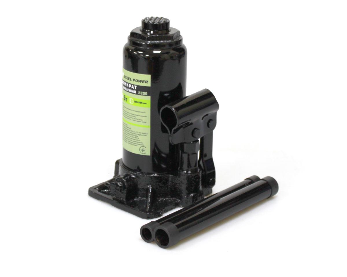 Домкрат гидравлический бутылочный Steel Power SPR 2206-1 6 т
