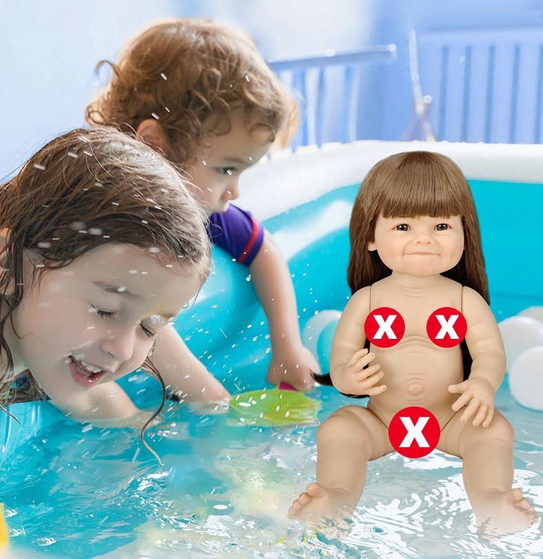 Кукла Reborn Кристина винил-силиконовая с соской/бутылочкой 55 см (1675803404) - фото 4 Кукла Reborn Кристина винил-силиконовая с соской/бутылочкой 55 см (1675803404) - фото 4