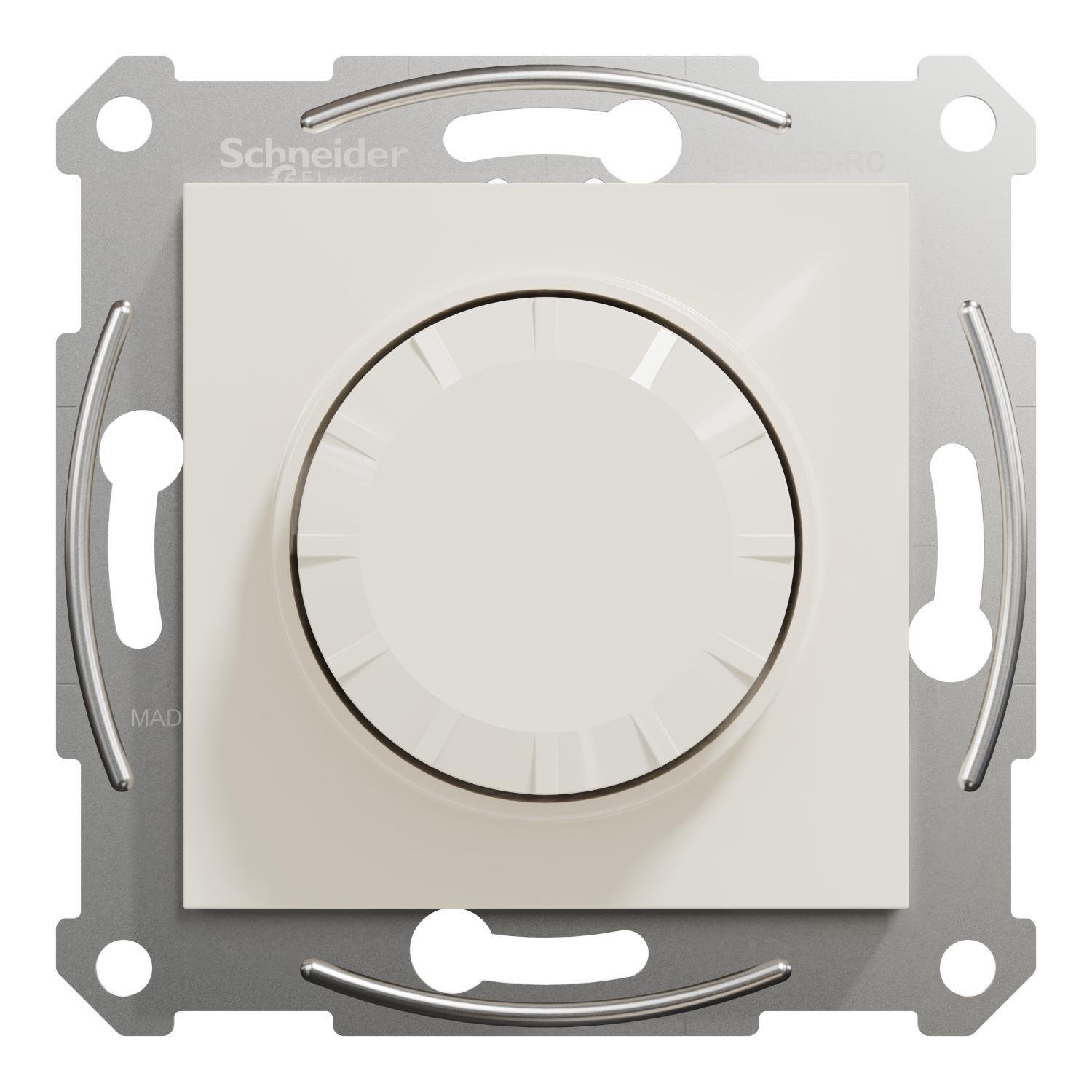 LED-димер возвратный без рамки Schneider Electric Asfora 370 Вт Кремовый (EPH6870123)