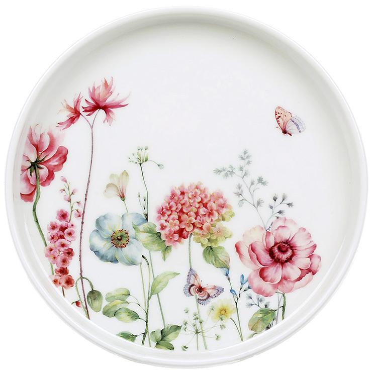 Набор фарфоровых тарелок Flower Garden 6 шт. 16 см