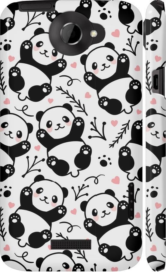Чехол на HTC One X+ Панды (4318c-69-42517)
