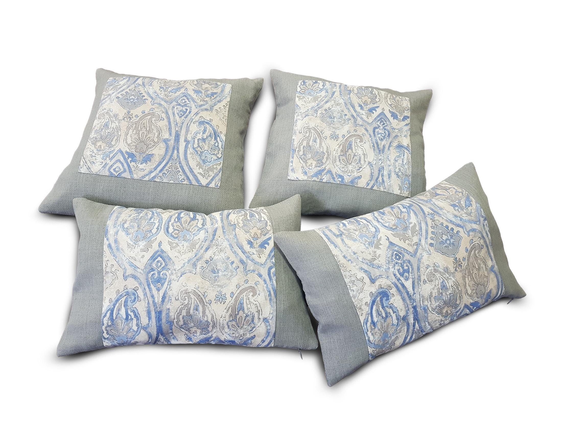 Комплект декоративных подушек Firanka Arabeska 35х35 см 2 шт. 38х25 см 2 шт. Серый/Голубой (п_0070_1) Комплект декоративных подушек Firanka Arabeska 35х35 см 2 шт. 38х25 см 2 шт. Серый/Голубой (п_0070_1)