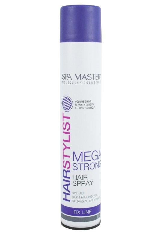 Лак волосся Spa Master Mega Strong Hairstylist SM 261 400 мл - фото 1