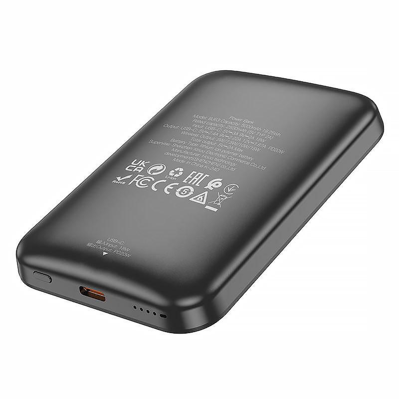 Повербанк Borofone BJ63 Nimble PD20W с БЗП 5000 mAh Black (00000073402_1) - фото 2 Повербанк Borofone BJ63 Nimble PD20W с БЗП 5000 mAh Black (00000073402_1) - фото 2