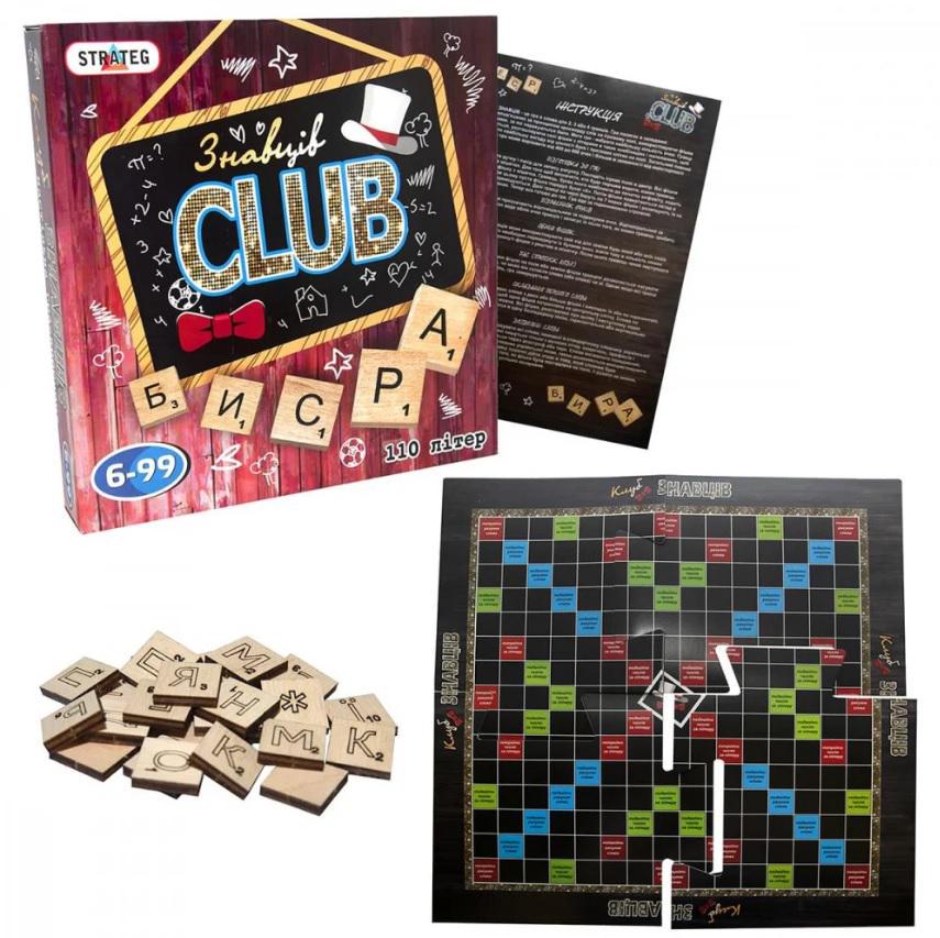 Гра Знавців CLUB 28x28x5,5 см Стратег 702 (MTT-146807) Гра Знавців CLUB 28x28x5,5 см Стратег 702 (MTT-146807)