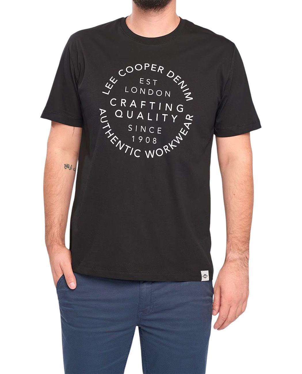 Футболка мужская Lee Cooper 10196532.100 L Черный (5942723132031)