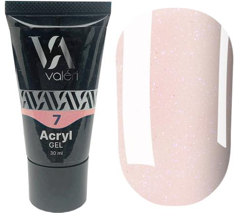 Полигель Valeri Acryl Gel 30 мл №07 Shimmer pink