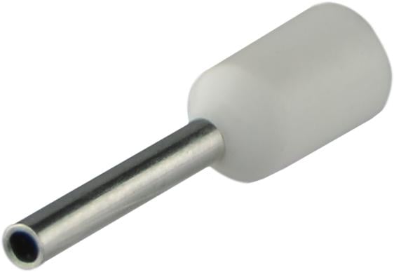 Наконечник изолированный АСКО-Укрем НТ 0,5-08 0,5 мм2 гильза 8 мм 100 шт. Белый (A0060010111)