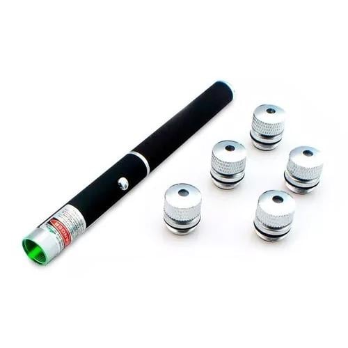 Лазер з насадками 5в1 1000mW UFT Green Laser Pointer 2.0