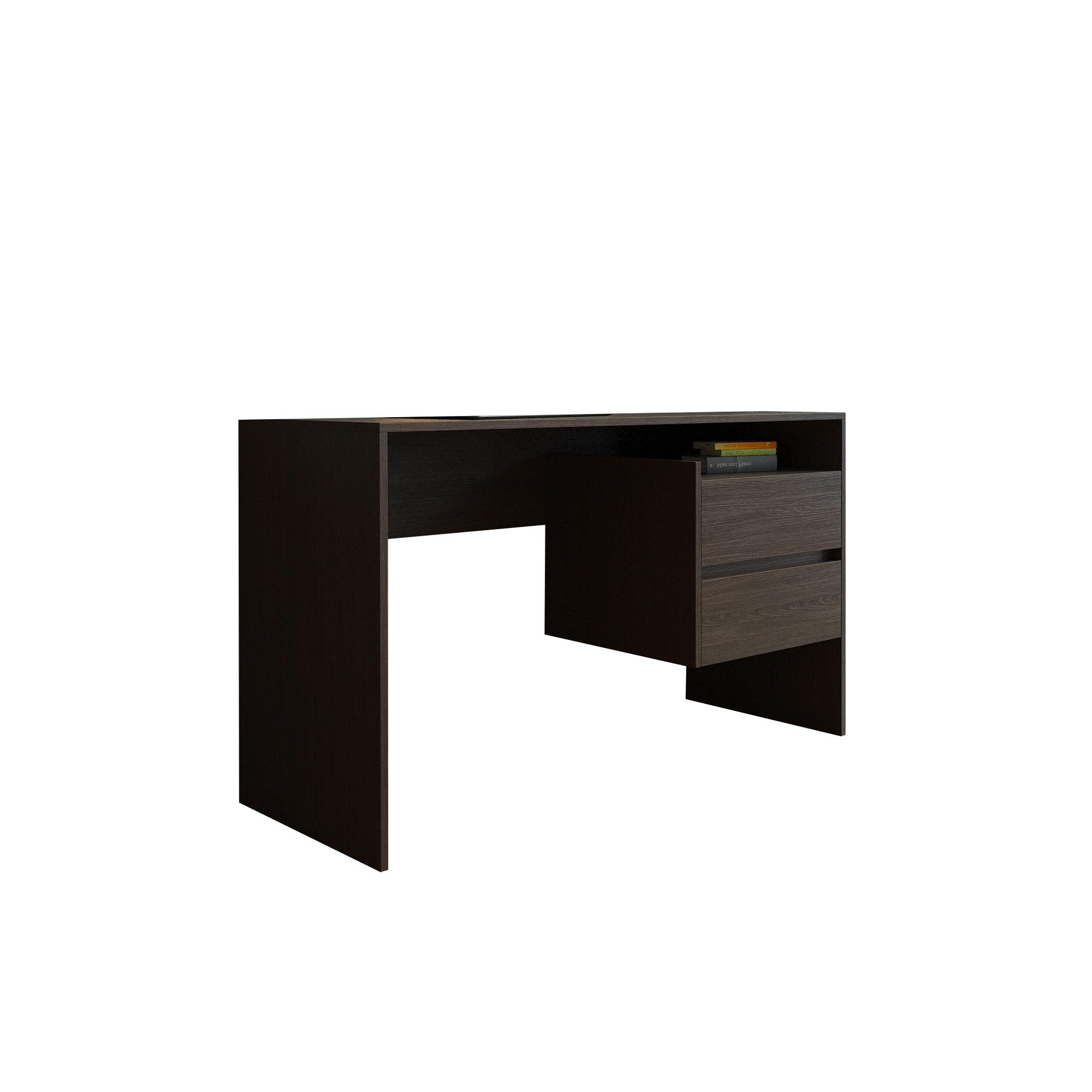 Стіл комп'ютерний прямий Tobi Sho ST-0006 з висувними шухлядами 1250х755х516 мм Венге темний