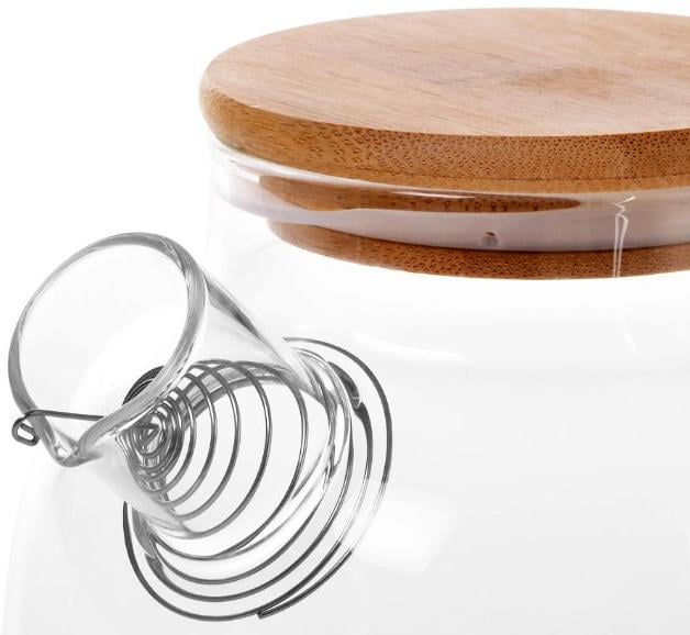 Чайник заварювальний Shamsi Gunfu скляний з металевим ситом 800 мл - фото 3 Чайник заварювальний Shamsi Gunfu скляний з металевим ситом 800 мл - фото 3