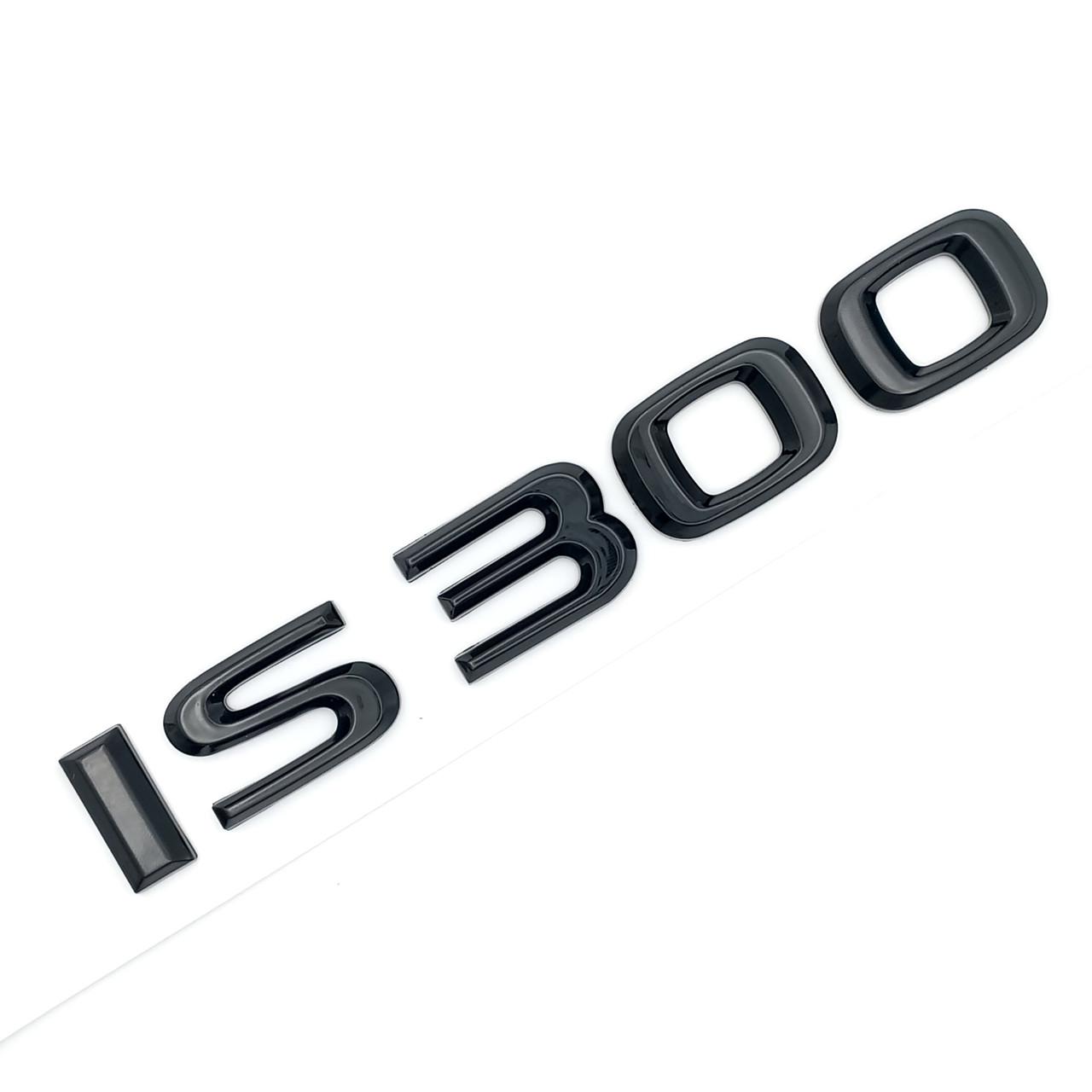 Емблема напис IS300 Lexus ABS 14,5х2 см Чорний глянцевий (2702861744)