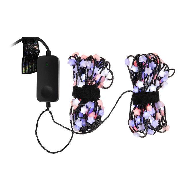 Гирлянда светодиодная Twinkly Strings Star RGB Smart 200 ламп USB-C с зеленым кабелем 12 м (TWKS200R)