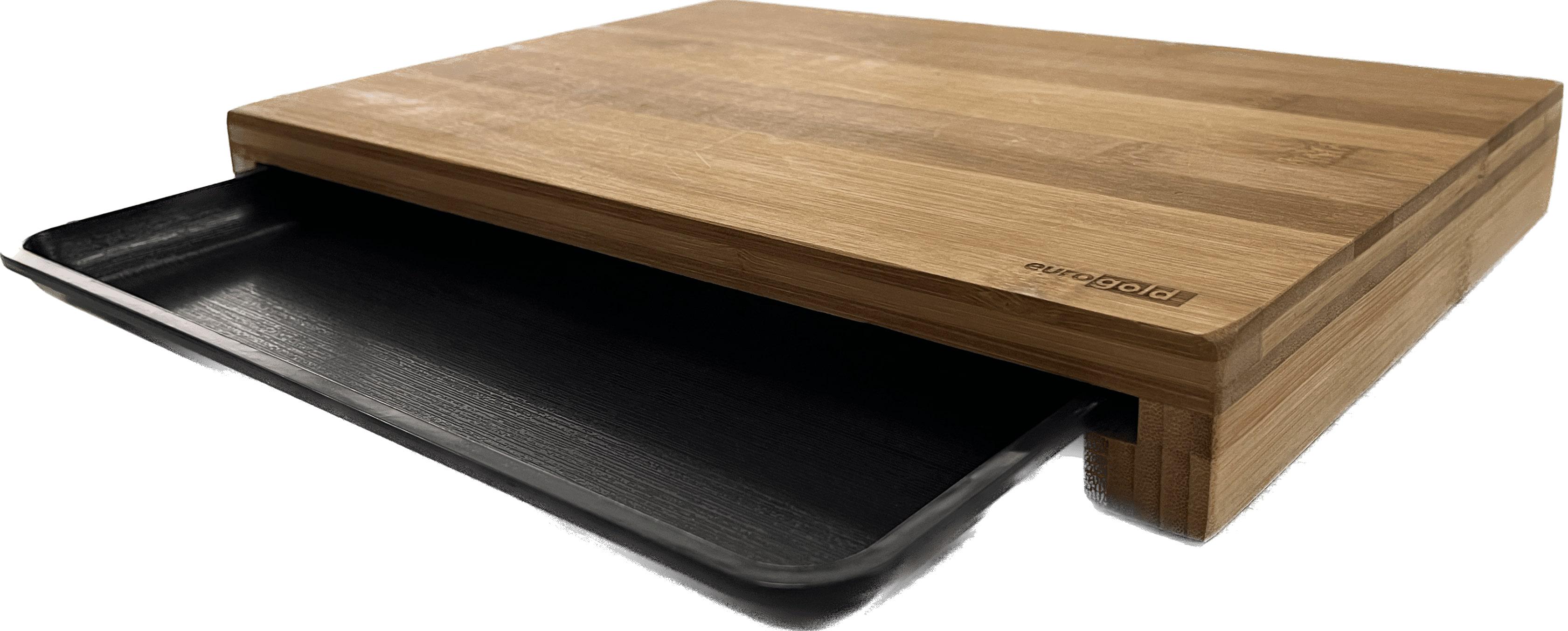 Доска для нарезки Eurogold бамбуковая с лотком 35х23 см (7108200027) Доска для нарезки Eurogold бамбуковая с лотком 35х23 см (7108200027)