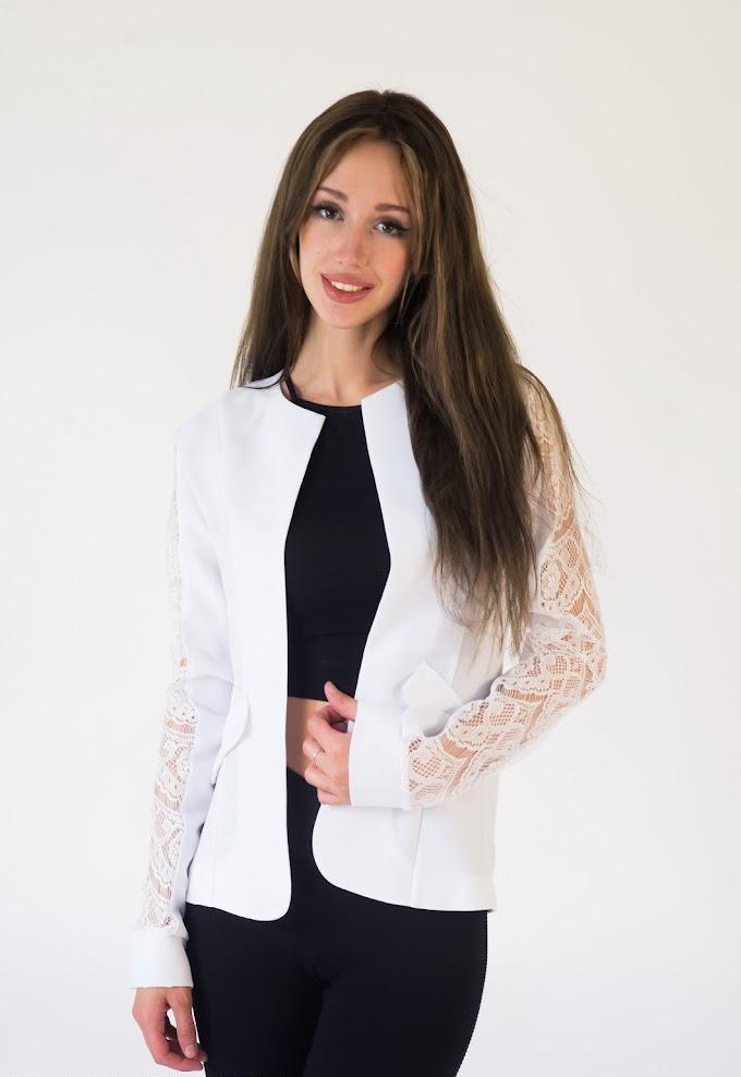 Пиджак женский Podium Darline 21333-WHITE L Белый