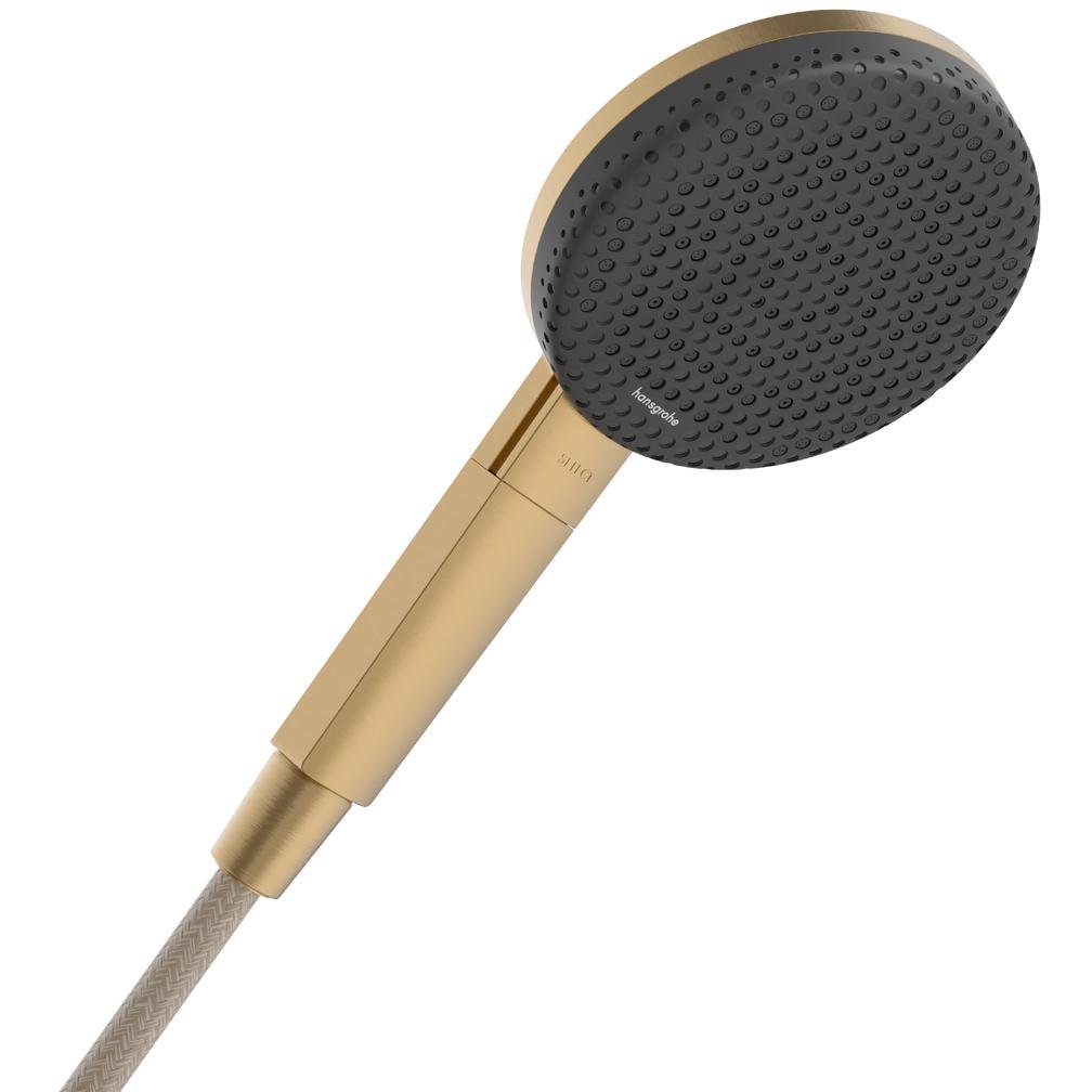 Душова лійка Hansgrohe Raindance Alive 24500140 з кнопкою 125 мм Бронзовий (269657)