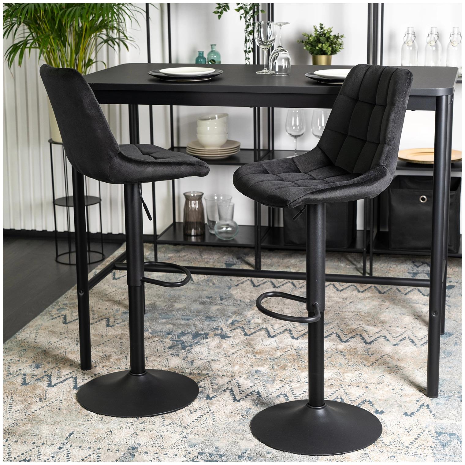 Барный стул Mebel Elite ARCOS 2 Welur Черный (ME.ARCOS2/CZ/V/H) - фото 9 Барный стул Mebel Elite ARCOS 2 Welur Черный (ME.ARCOS2/CZ/V/H) - фото 9