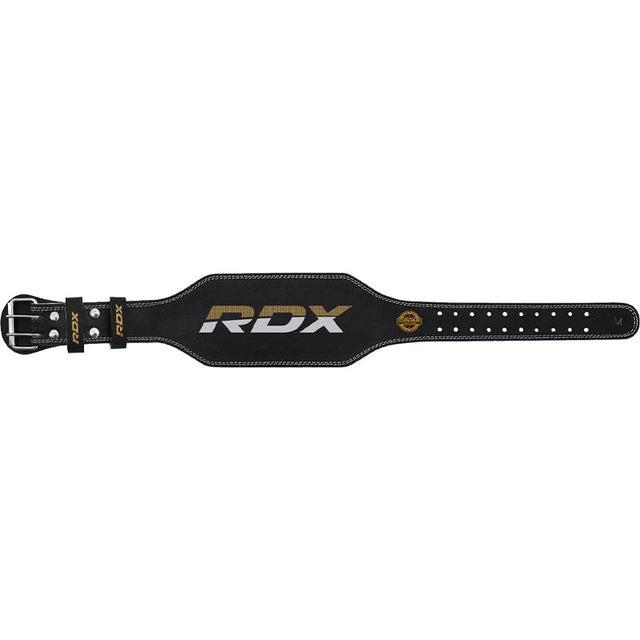Пояс для важкої атлетики RDX 4 шкіряний M Black/Gold (A-012974)