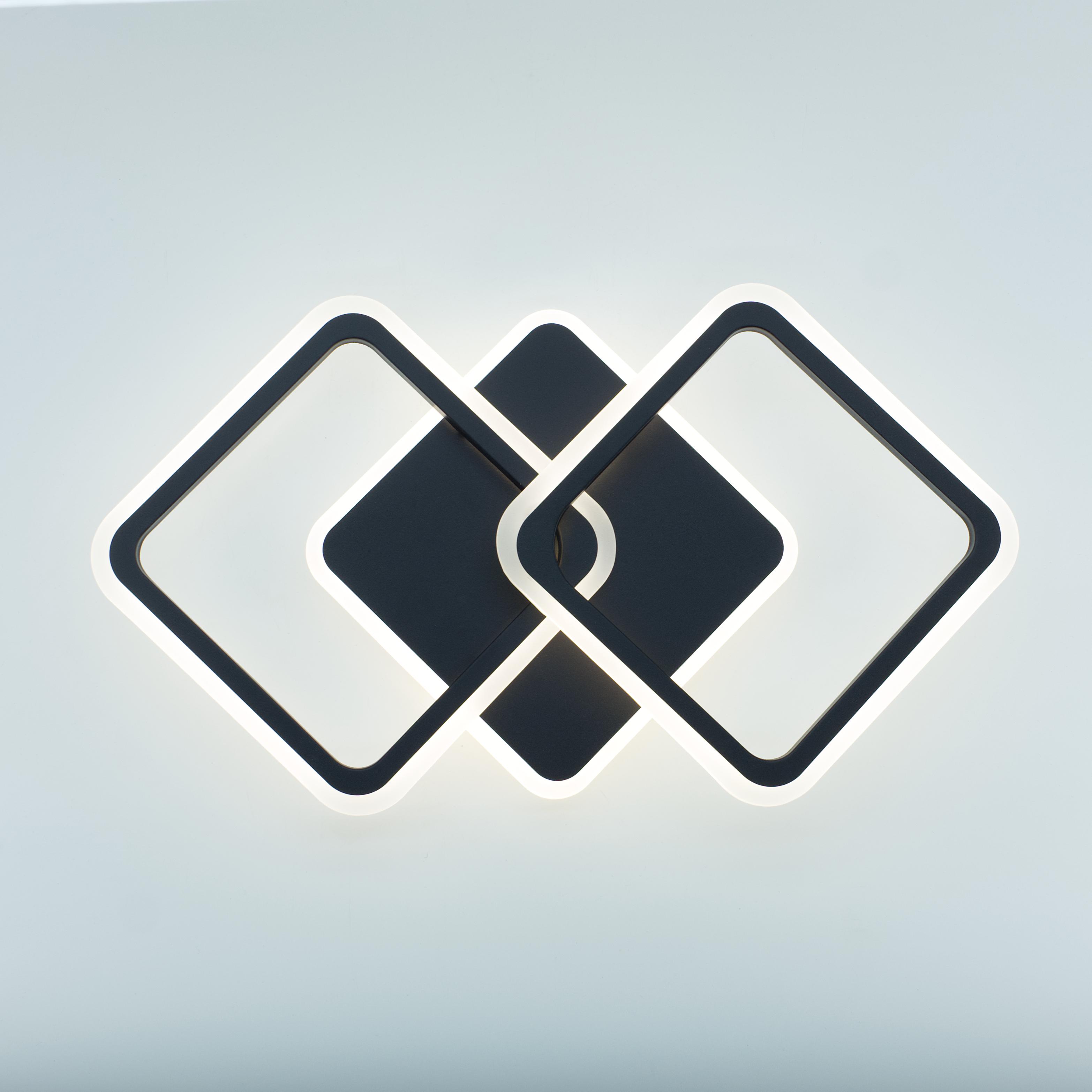 Люстра светодиодная ESLLSE MOKA 60 Вт 550x310x72 мм Черный (55-10645-60)