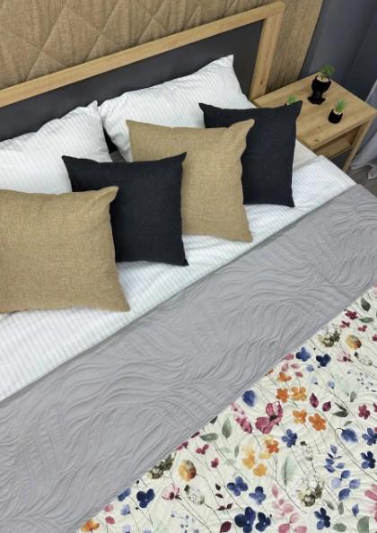 Покривало двостороннє Decorator Bloomy 240х215 см Різнобарвний (85-178 5) - фото 3 Покривало двостороннє Decorator Bloomy 240х215 см Різнобарвний (85-178 5) - фото 3