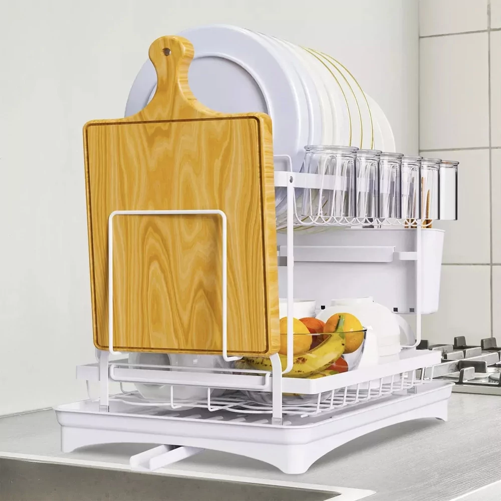 Сушарка для посуду 42x25x39 см Білий (А19) - фото 7 Сушарка для посуду 42x25x39 см Білий (А19) - фото 7