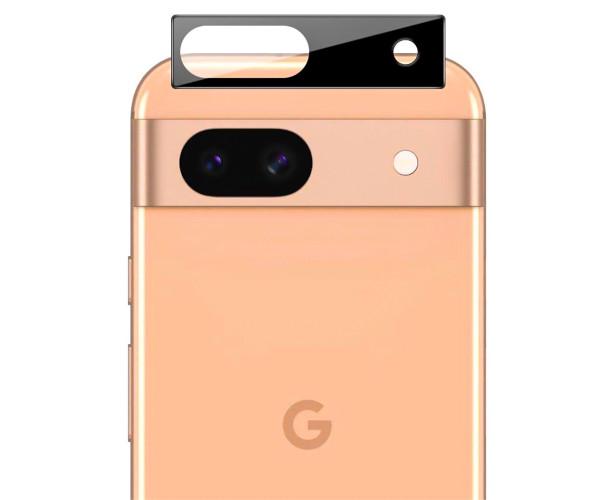 Защитная рамка со стеклом Tempered Glass для Google Pixel 8A на заднюю камеру, Black