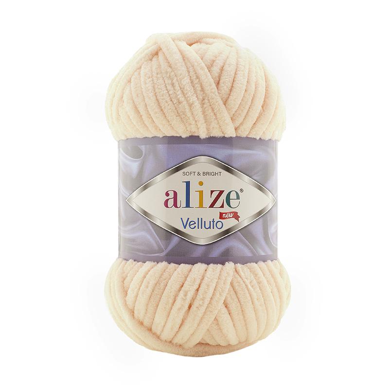 Пряжа Alize Velluto 310 Медовый