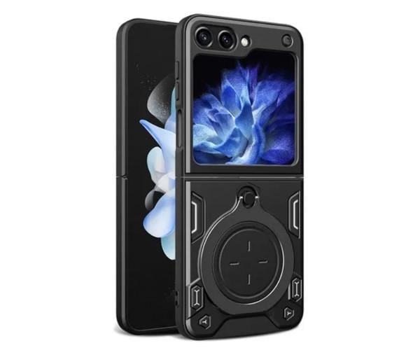 Чехол-накладка Omeve Magnetic Ring для Samsung Galaxy Flip5 Черный