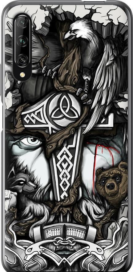 Чохол на Huawei P Smart Pro Тату Вікінг (4098t-1906-42517)