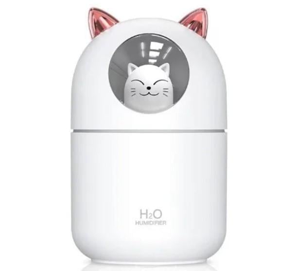 Зволожувач повітря Humidifier H20/8023 Кішечка з підсвічуванням 300 мл (8023 H 20)