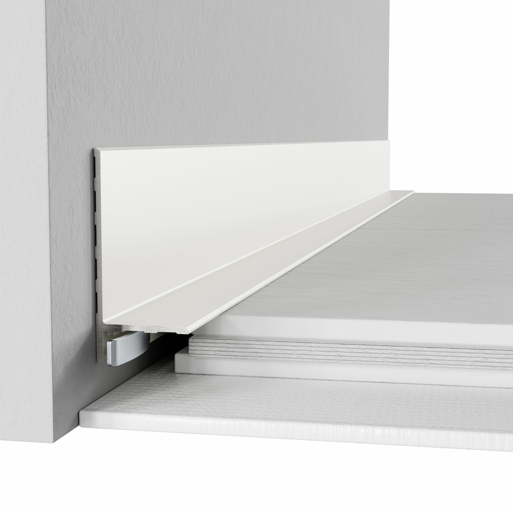 Микроплинтус алюминиевый Thinline SVM-317W 32x2600 мм Белый (25470509)