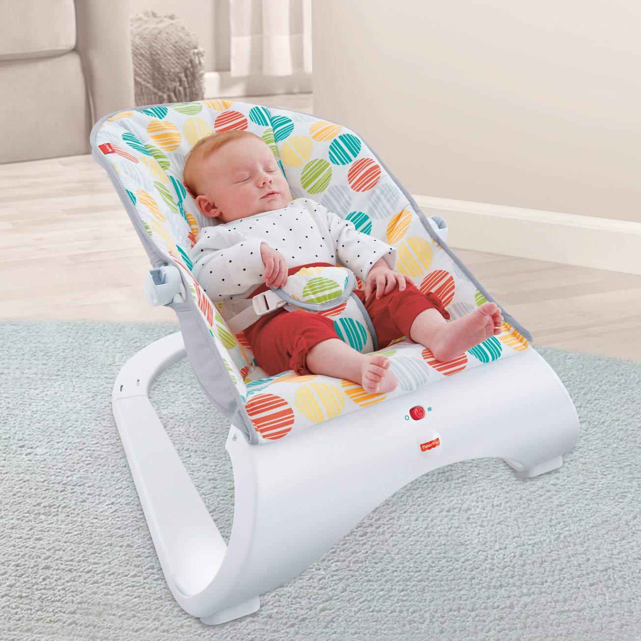 Крісло-шезлонг-гойдалка з вібрацією Comfort Curve Bouncer Fisher Price (CFB88) - фото 5