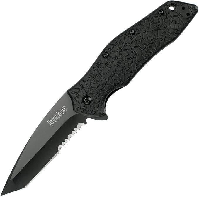 Ніж кишеньковий Kershaw Kuro Tanto зазубрений та універсальний
