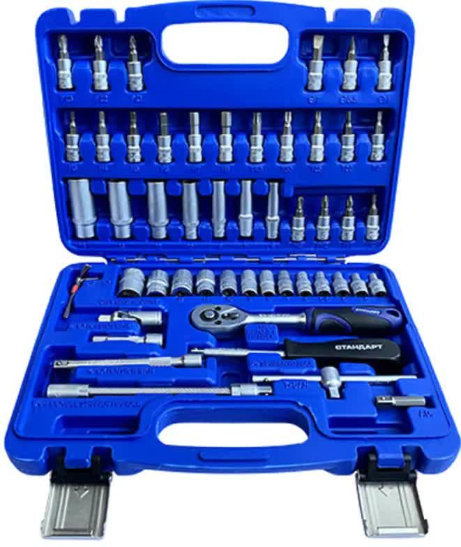 Набор инструмента STANDART ST-1453 1/4" 53 ед. (29051291) - фото 2